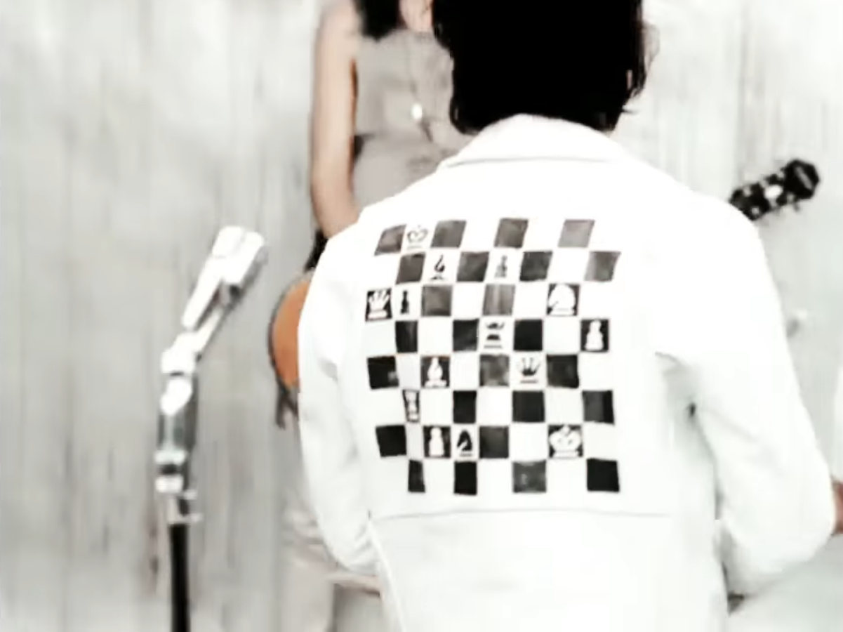 This jacket is from the music video You Only Live Once by The Strokes.  Any significance to this position? : r/AnarchyChess
